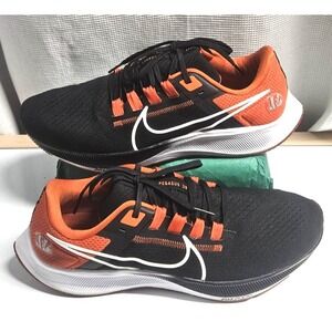 NIKE AIR ZOOM PEGASUS 38‎ black orange Cincinnati Bengals running shoes men 10.5